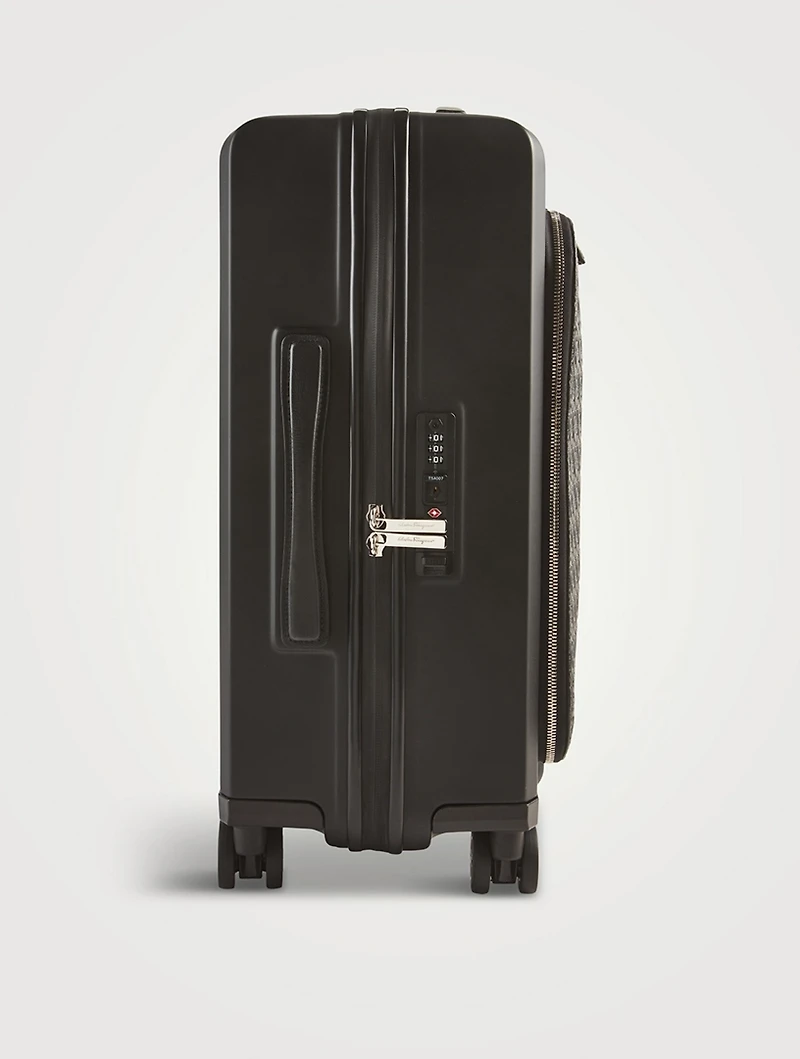 Gancini Embossed Leather Carry-On