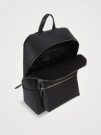 Gancini Embossed Leather Backpack