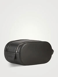 Double Gancio Leather Toiletry Bag