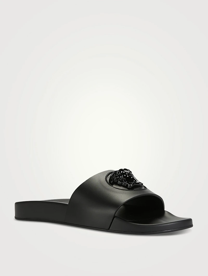 Le Medusa Leather Slides