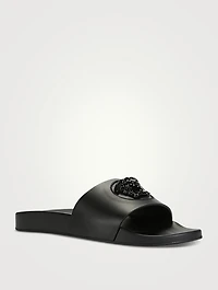 Le Medusa Leather Slides