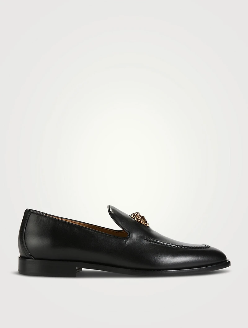 Medusa Leather Loafers