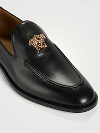 Medusa Leather Loafers