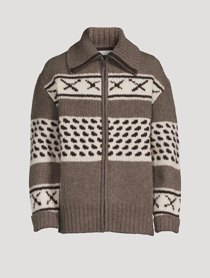 Cowi Vogel Wool Zip Cardigan