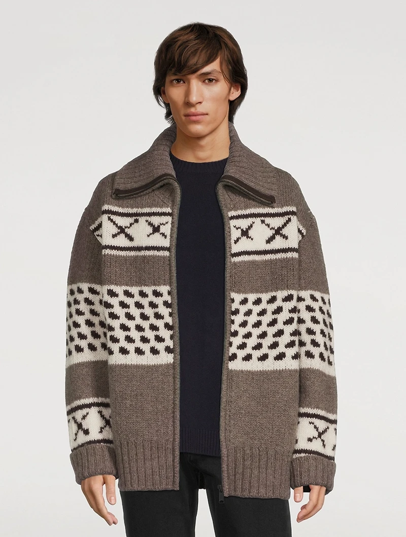 Cowi Vogel Wool Zip Cardigan