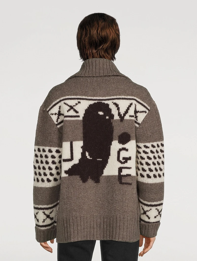 Cowi Vogel Wool Zip Cardigan