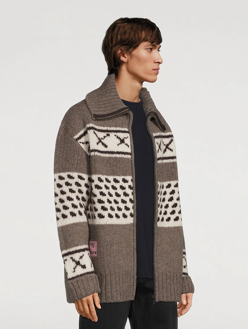 Cowi Vogel Wool Zip Cardigan