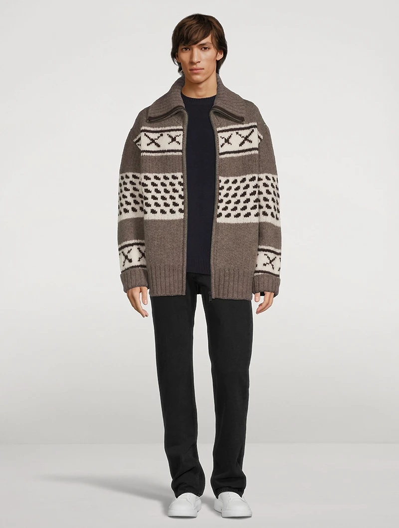 Cowi Vogel Wool Zip Cardigan
