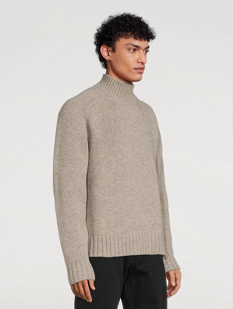 Frej Wool Twist Mockneck Sweater