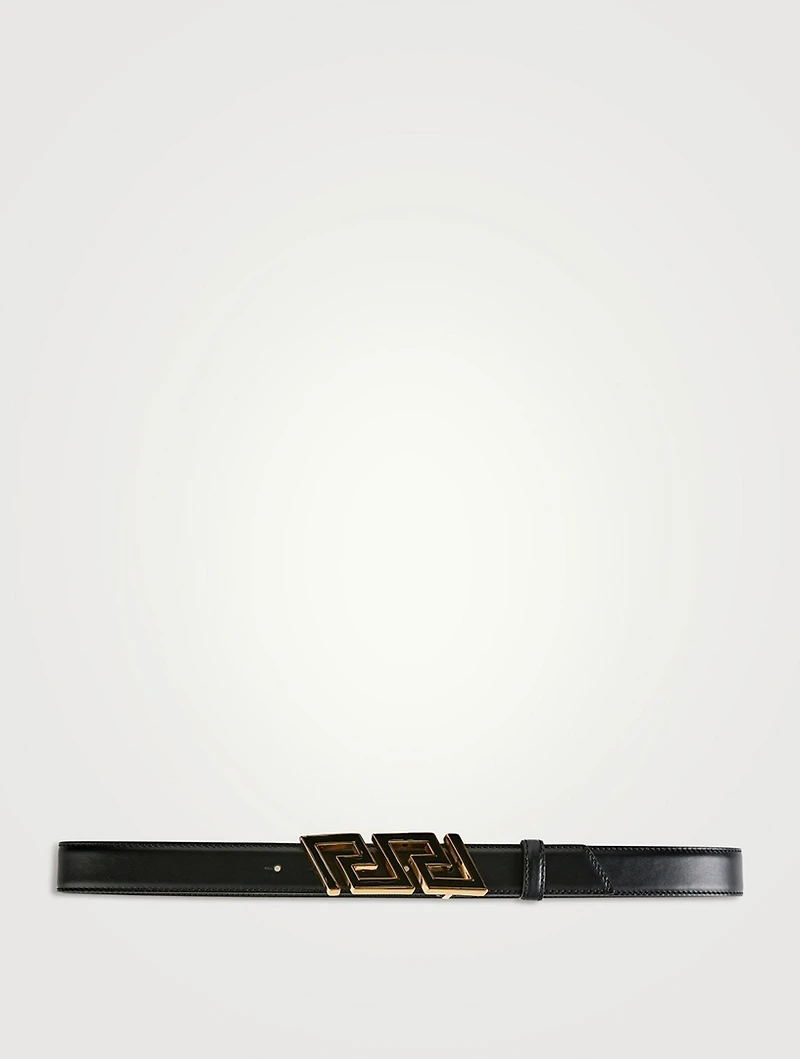 Greca Leather Belt