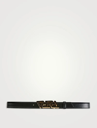Greca Leather Belt