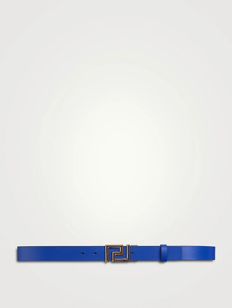 Greca Leather Reversible Belt