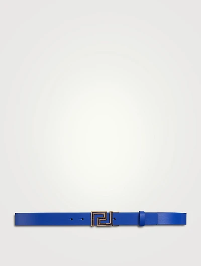 Greca Leather Reversible Belt