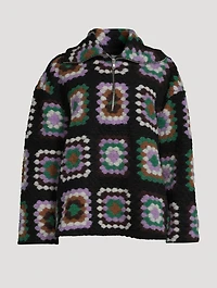 Tess Patchwork Crochet Overshirt