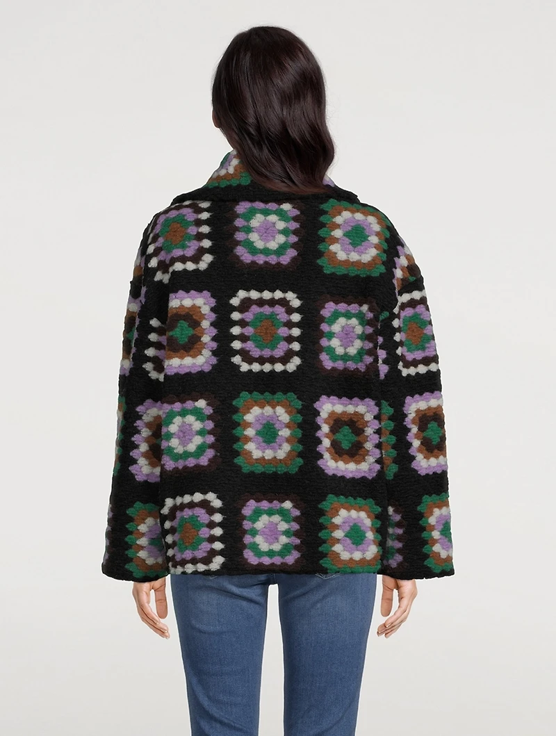 Tess Patchwork Crochet Overshirt