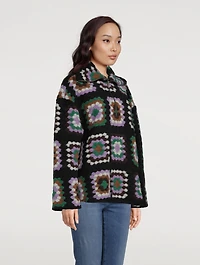 Tess Patchwork Crochet Overshirt