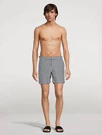 Bulldog Ribbon Mid-Length Swim Shorts