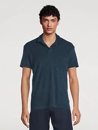 Terry Towelling Tailored Polo Shirt