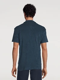 Terry Towelling Tailored Polo Shirt