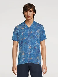 Travis Tropic Nightfall Capri-Collar Shirt