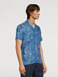 Travis Tropic Nightfall Capri-Collar Shirt