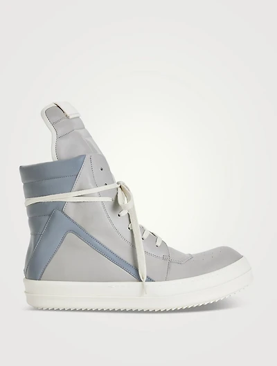 Strobe Geobasket Leather And Reflex High-Top Sneakers