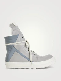 Strobe Geobasket Leather And Reflex High-Top Sneakers