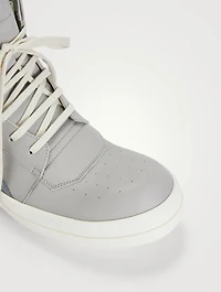 Strobe Geobasket Leather And Reflex High-Top Sneakers