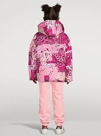 Kids Patch Bandana Down Puffer Jacket
