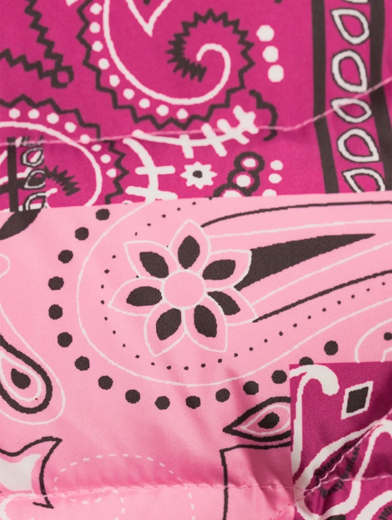 Kids Patch Bandana Down Puffer Jacket