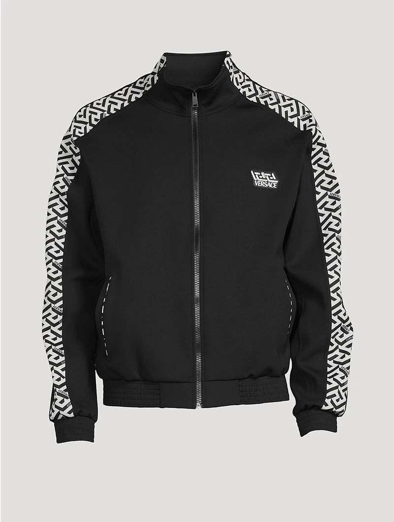 Greca Signature Accent Track Jacket