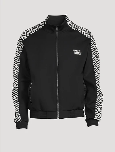 Greca Signature Accent Track Jacket