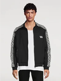 Greca Signature Accent Track Jacket