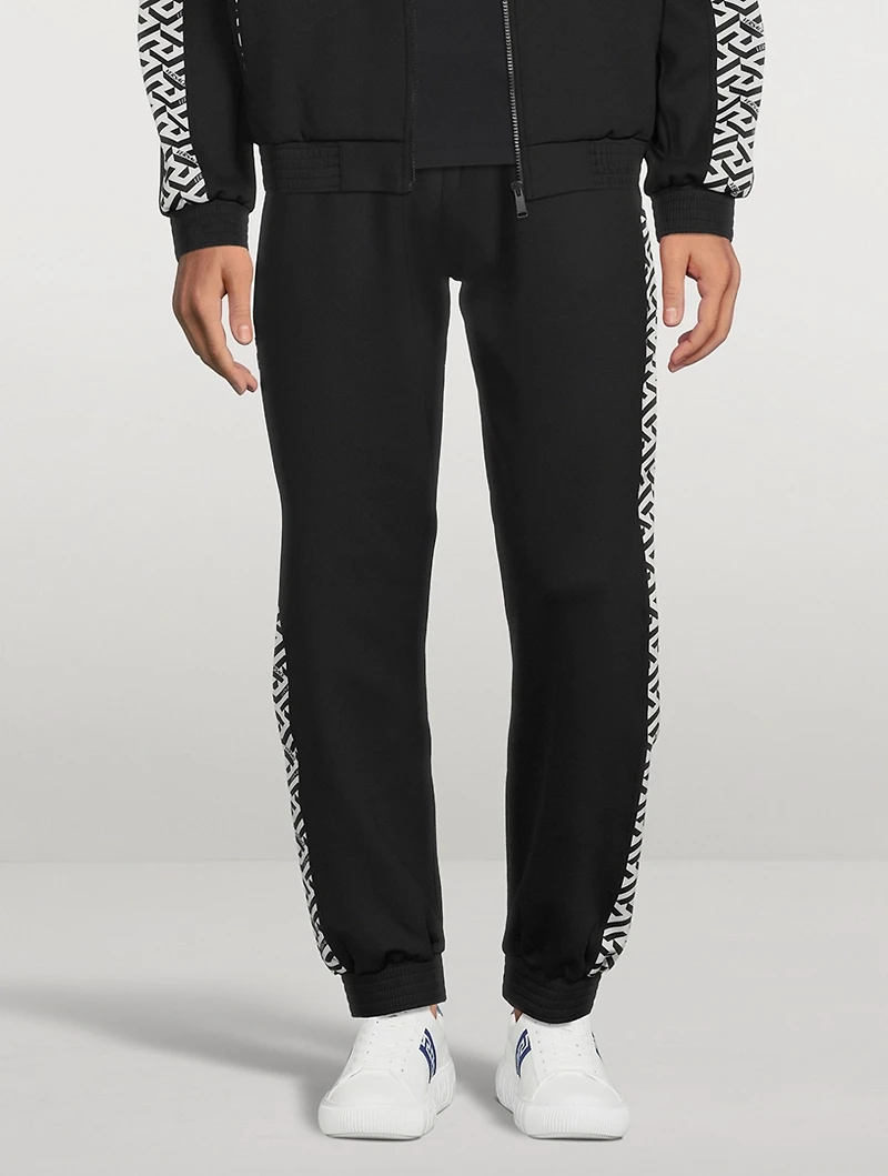 Greca Signature Accent Track Pants