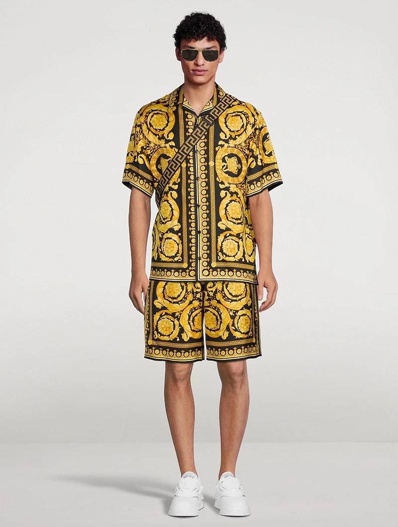 Barocco Silk Shorts