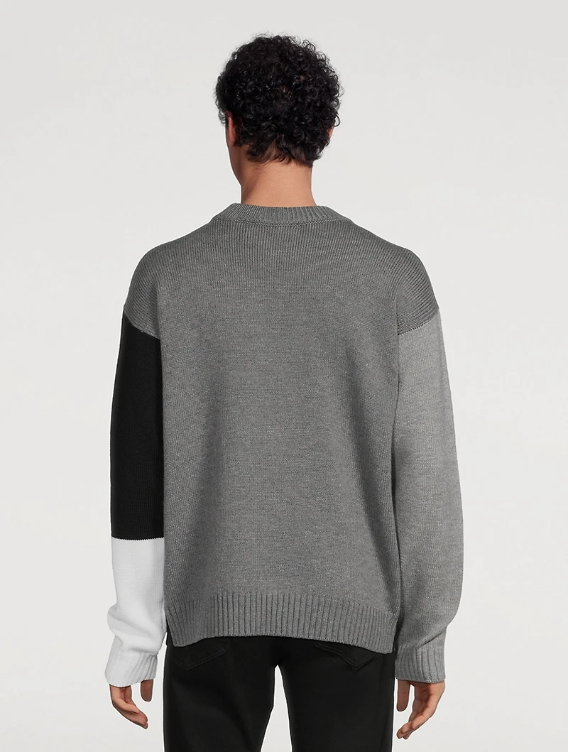 Wool Colourblock Sweater