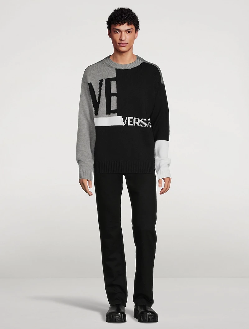 Wool Colourblock Sweater