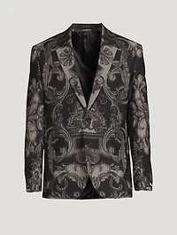 Silver Baroque Wool Jacket