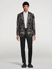 Silver Baroque Wool Jacket