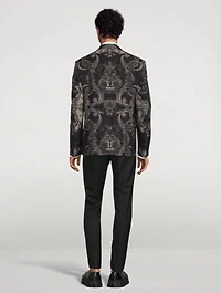 Silver Baroque Wool Jacket