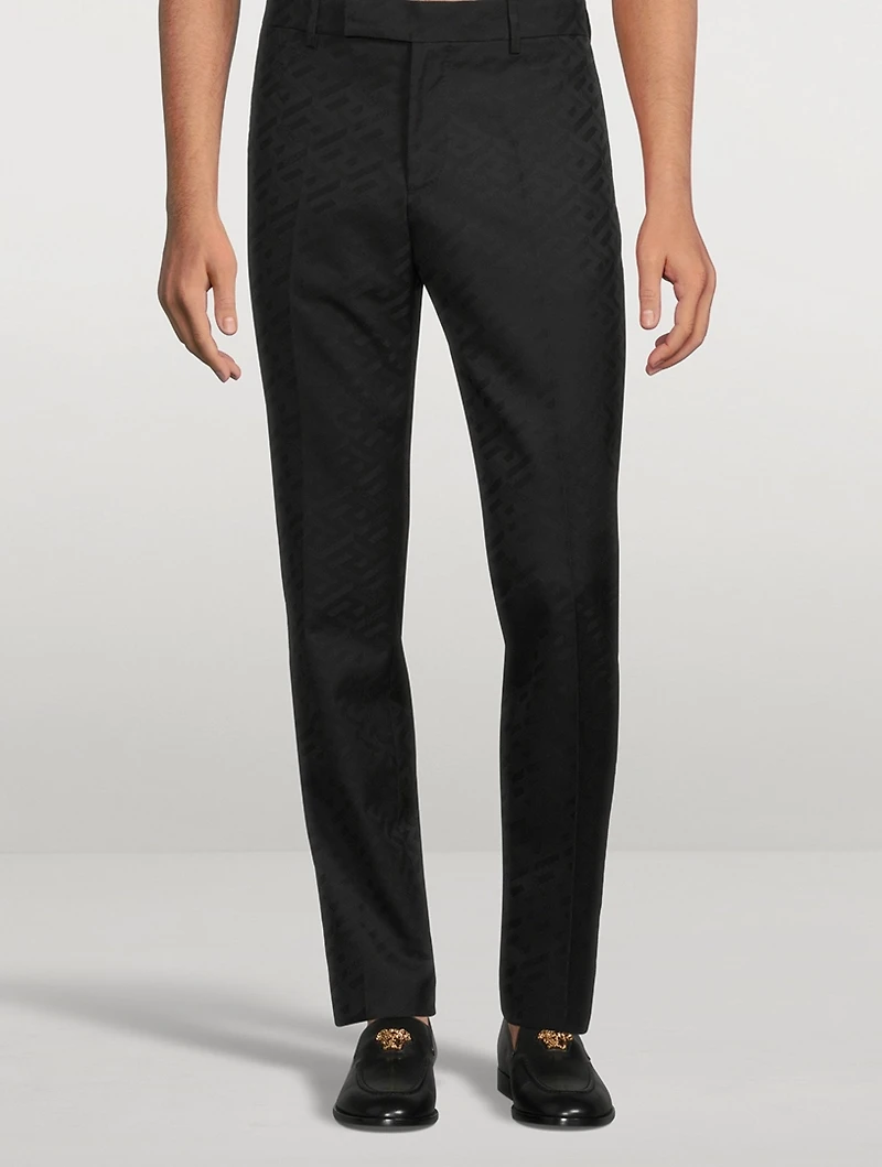 Greca Signature Wool Pants