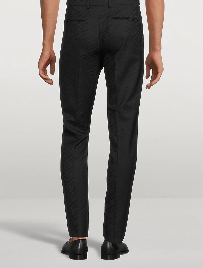 Greca Signature Wool Pants