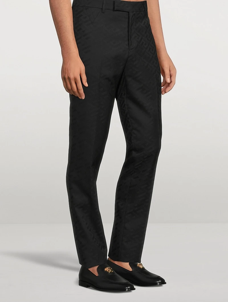 Greca Signature Wool Pants
