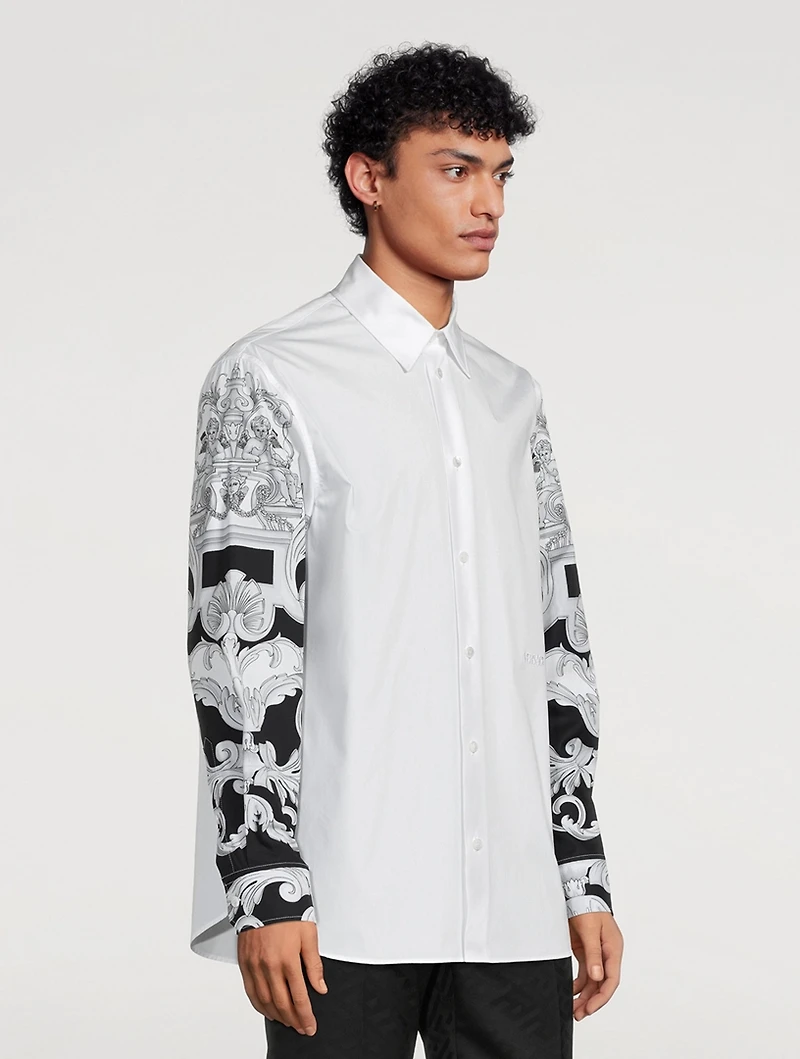 Baroque Cotton Long-Sleeve Shirt