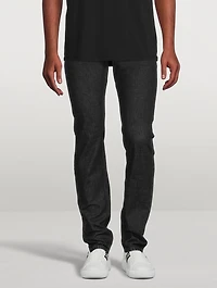 Cotton Slim-Fit Jeans With Medusa Pocket