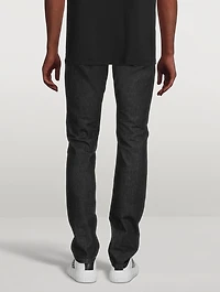 Cotton Slim-Fit Jeans With Medusa Pocket