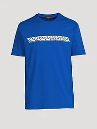 Greca Cotton Logo T-Shirt