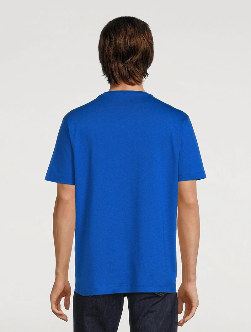 Greca Cotton Logo T-Shirt