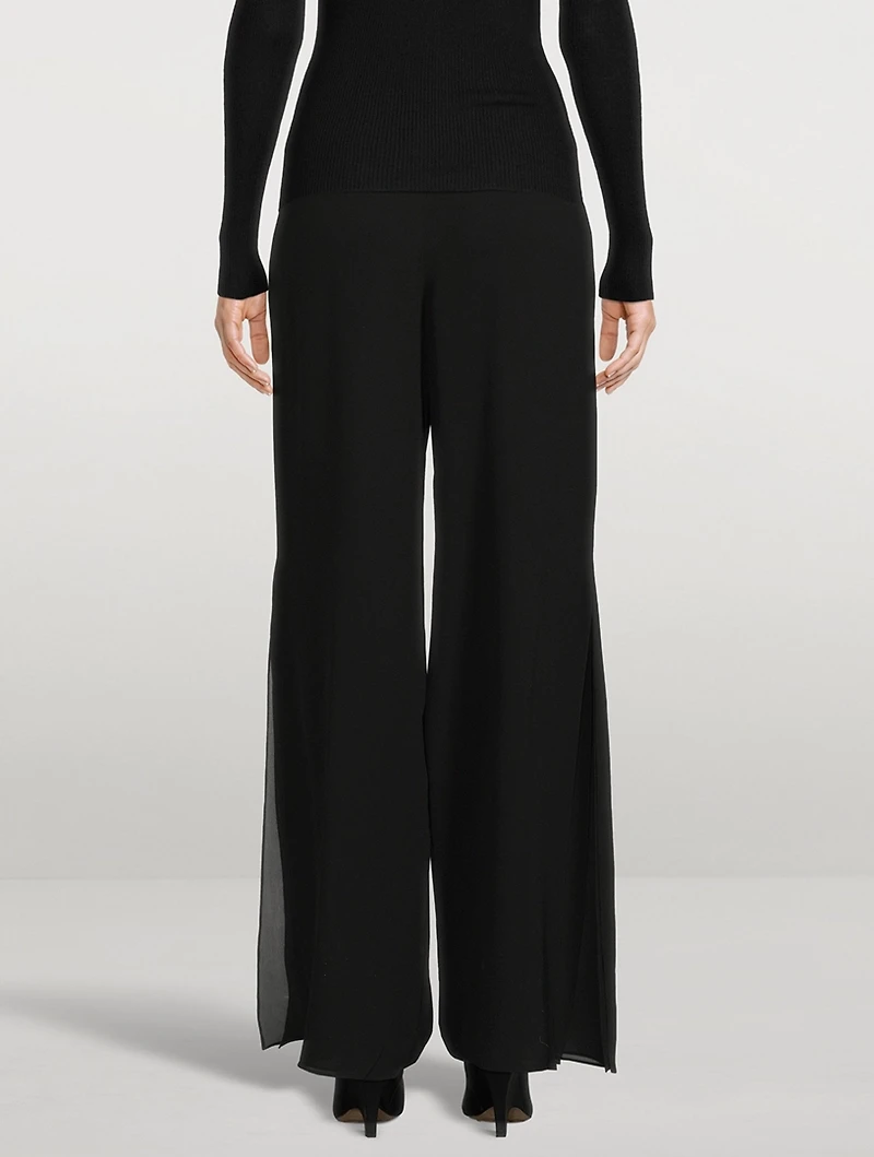 Myriam Wide-Leg Silk Trousers