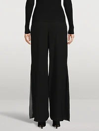 Myriam Wide-Leg Silk Trousers